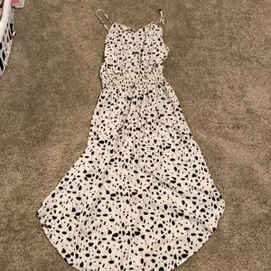 Black and white printed dress